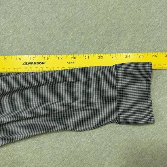 Men's Rhone Commuter Shirt Slim Fit Size XL Black White Gingham - Picture 5 of 8